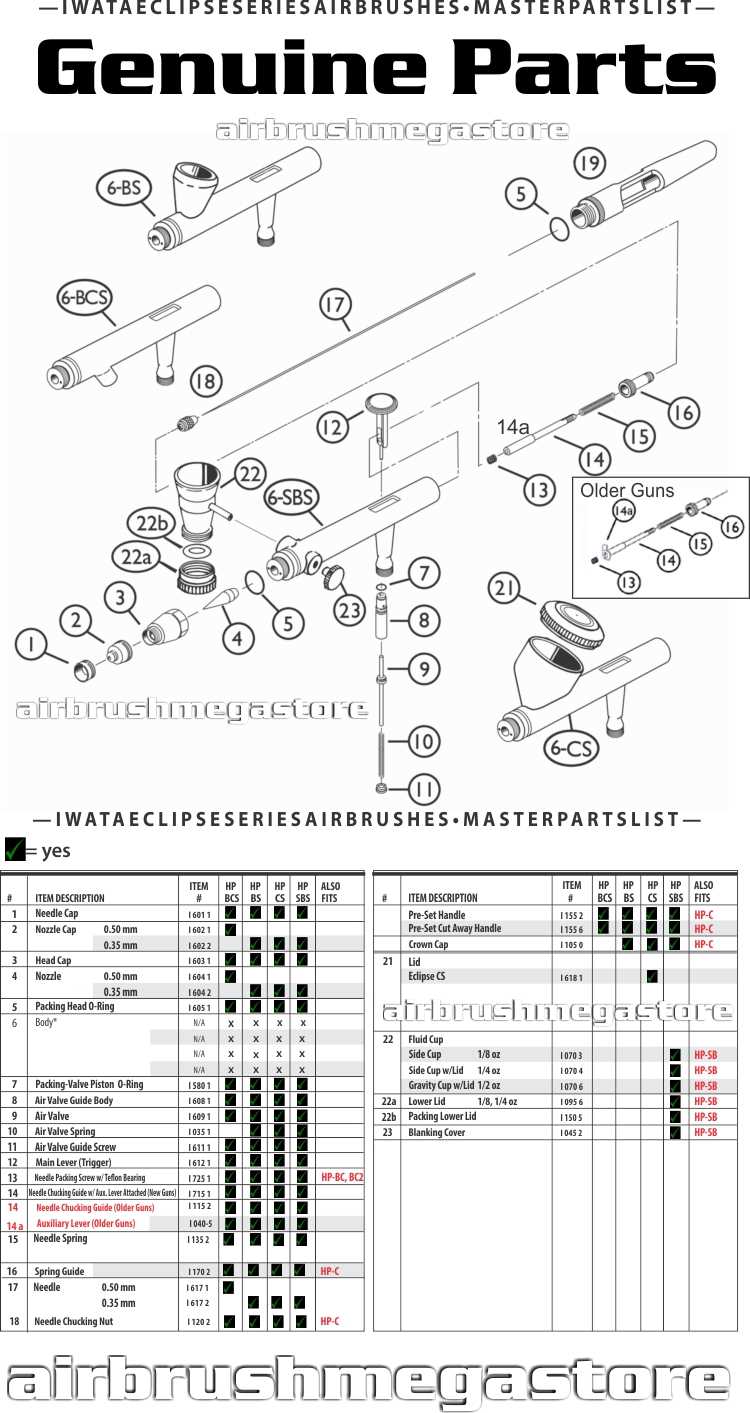 iwata eclipse hp cs parts diagram