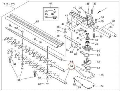 shindaiwa hedge trimmer parts diagram