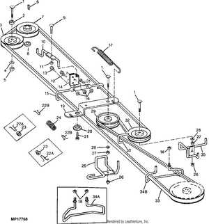 john deere stx38 yellow deck parts diagram