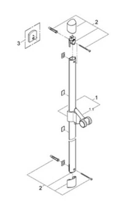 grohe shower parts diagram