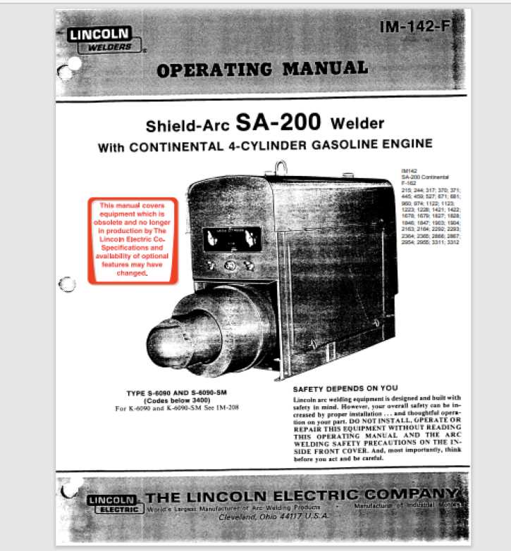 lincoln sa 200 parts diagram