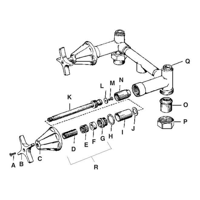 shower plumbing parts diagram