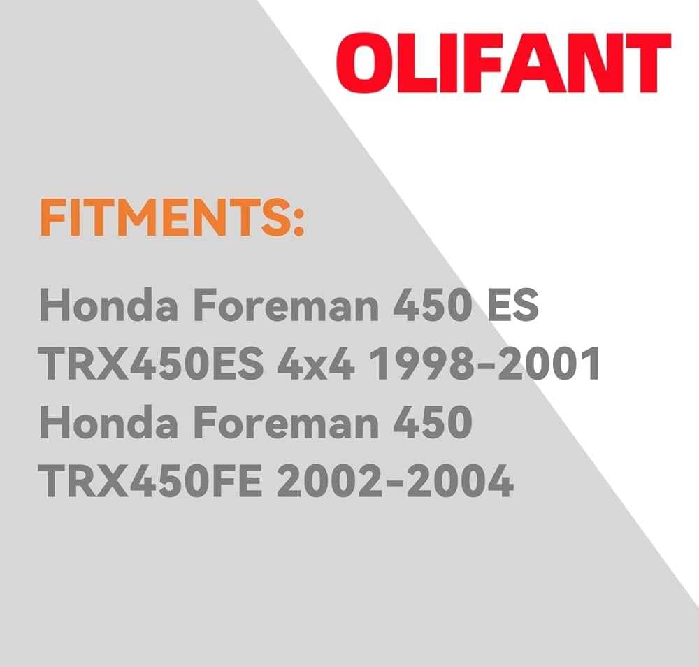 2000 honda foreman 450 es parts diagram