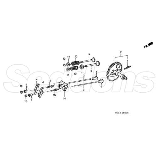 honda water pump parts diagram