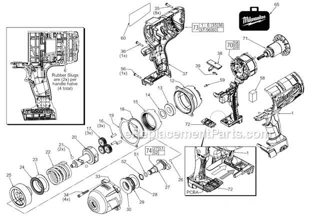 milwaukee parts diagrams