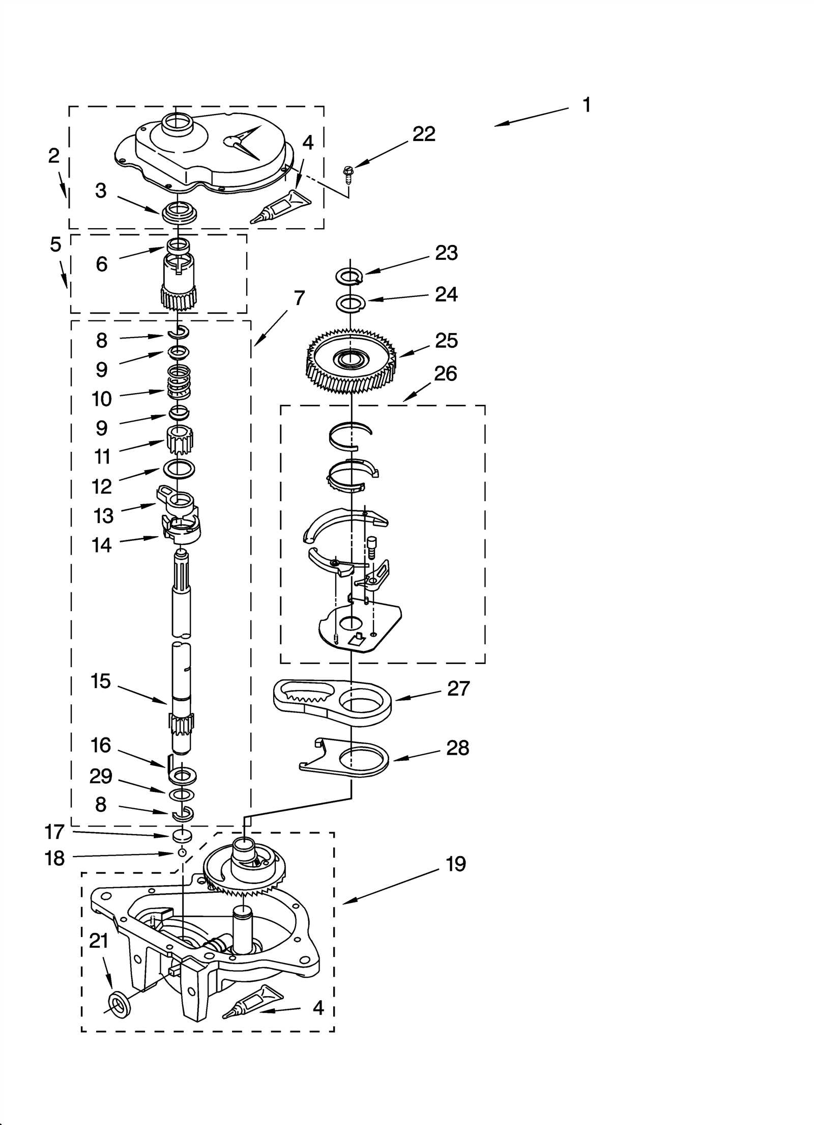 kenmore he2 washer parts diagram