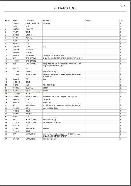 bobcat 873 parts diagram