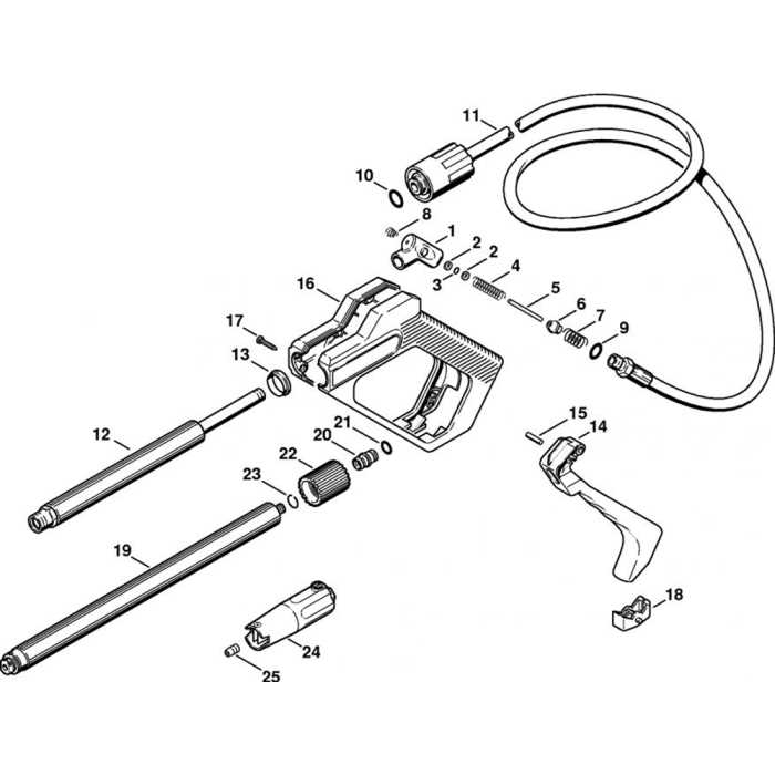 pressure washer gun parts diagram