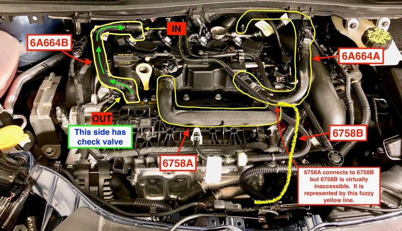 2013 ford escape engine parts diagram