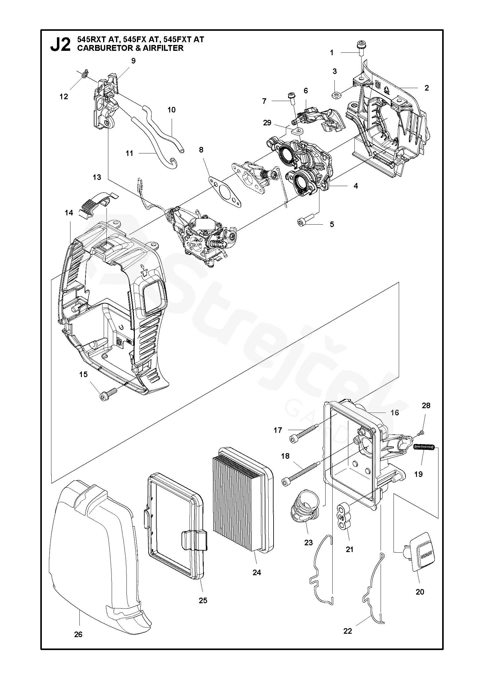 redmax blower parts diagram