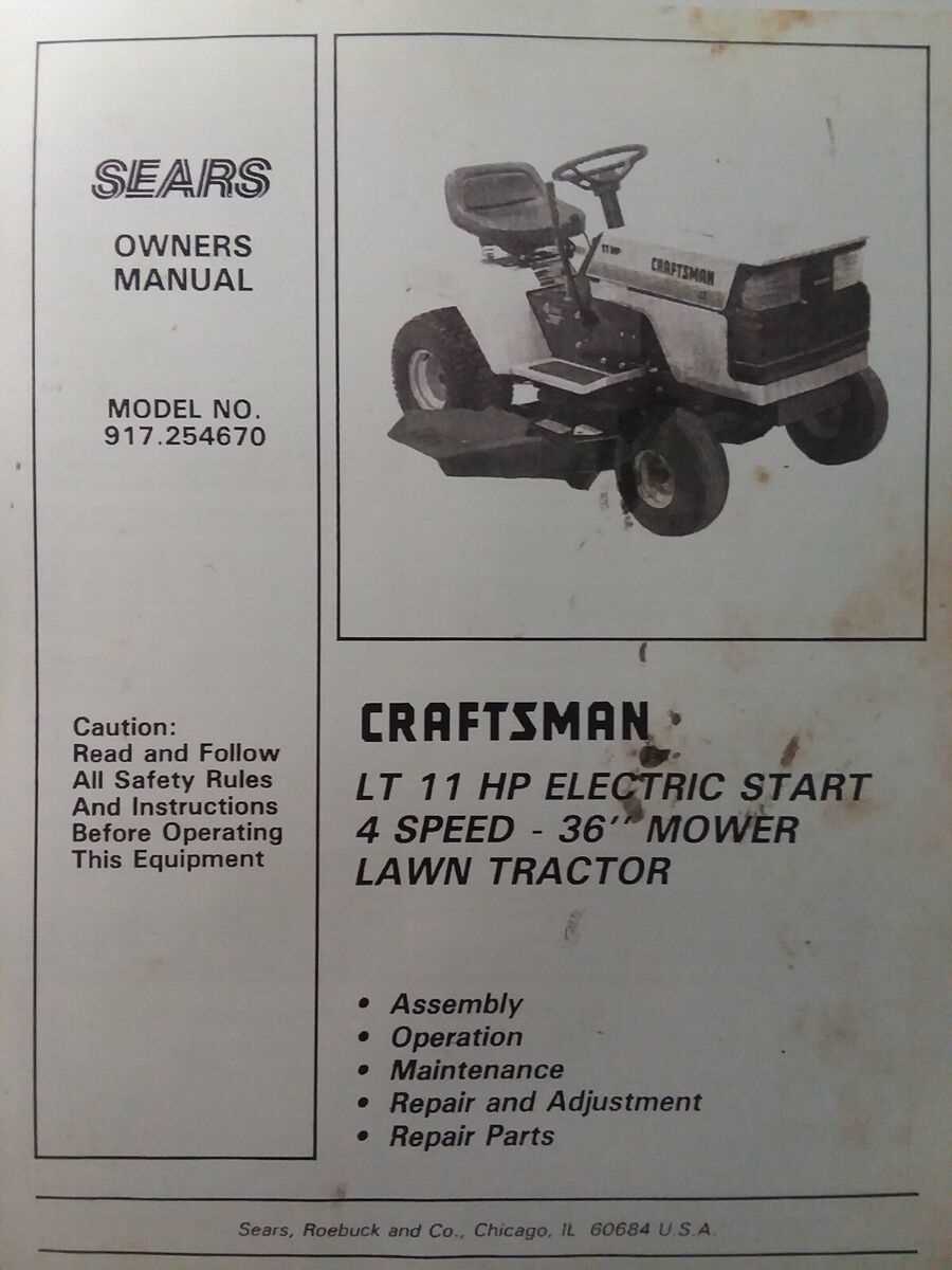 craftsman lt1500 parts diagram