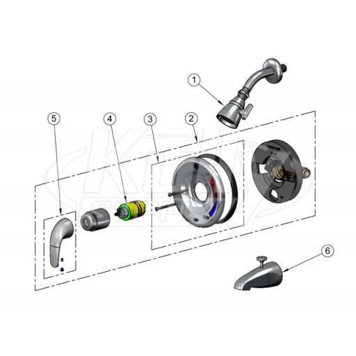 symmons shower valve parts diagram