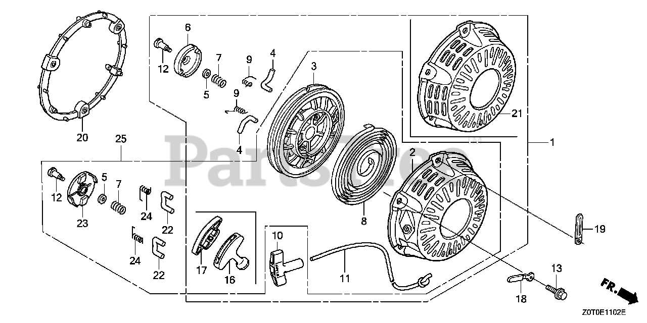 honda gx200 parts diagram