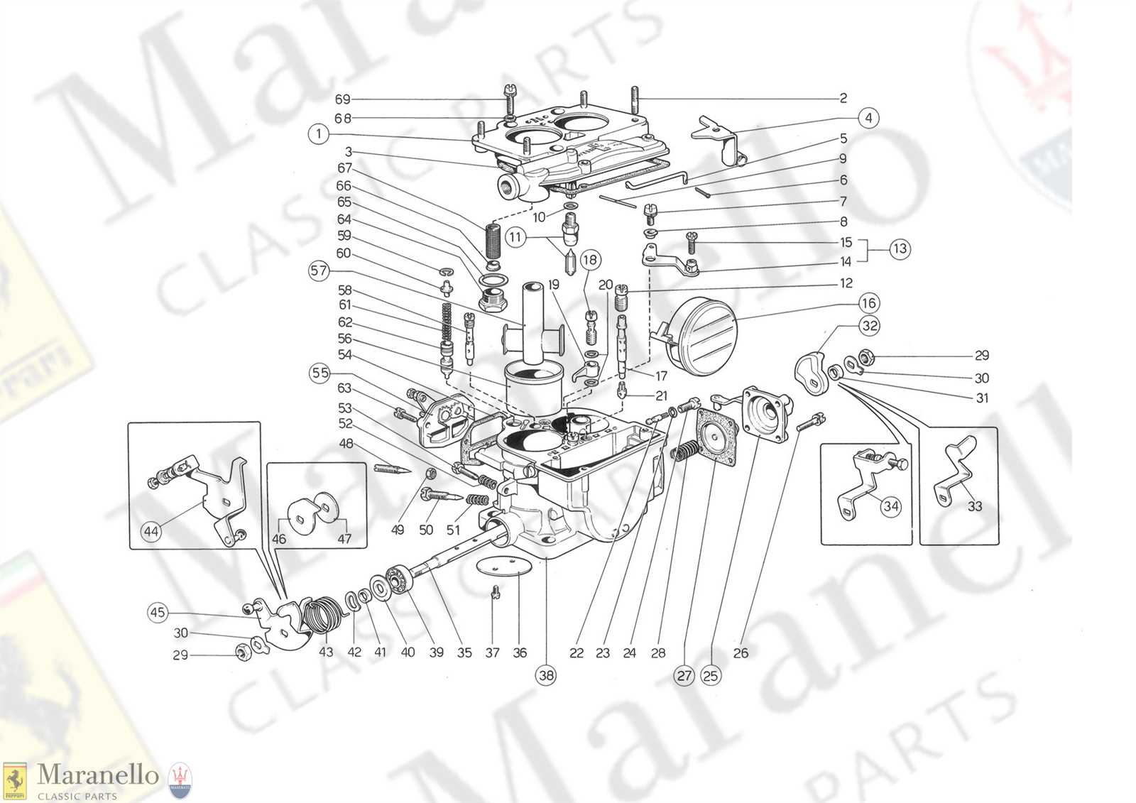 weber dcoe parts diagram