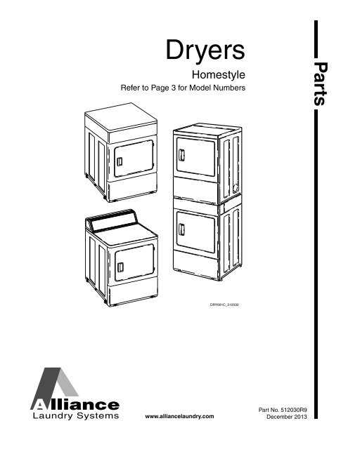 unimac dryer parts diagram