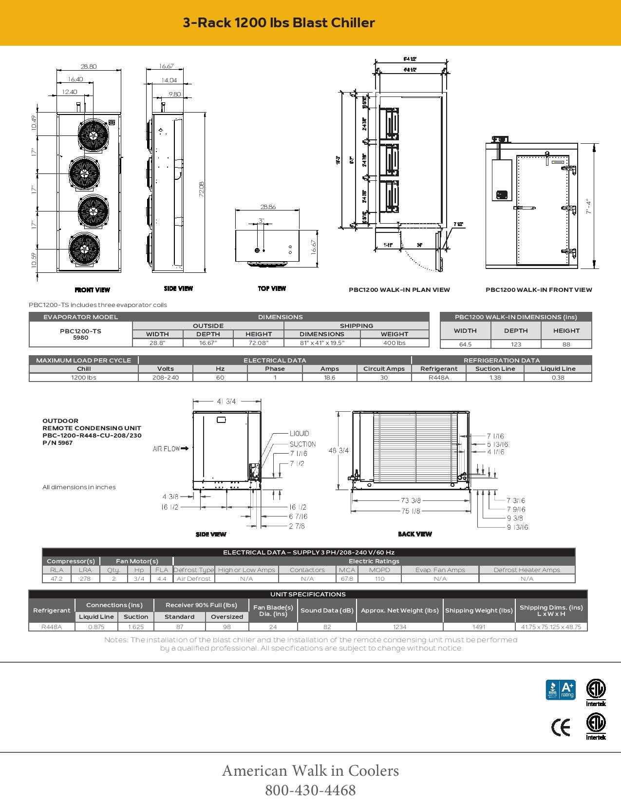 walk in freezer parts diagram