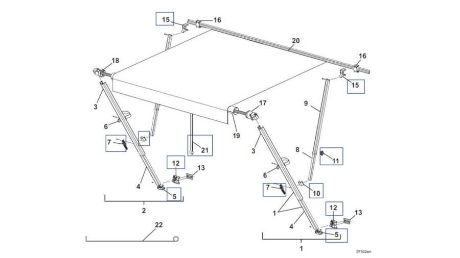 carefree fiesta awning parts diagram