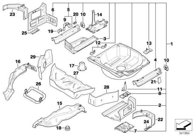 2006 bmw 325i parts diagram