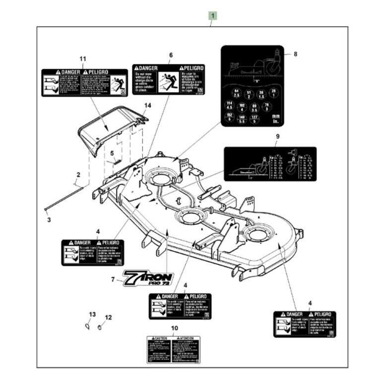 john deere 54 mower deck parts diagram