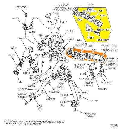 6.4 powerstroke turbo parts diagram