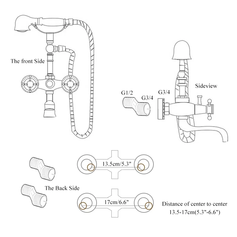 bathtub faucet parts diagram