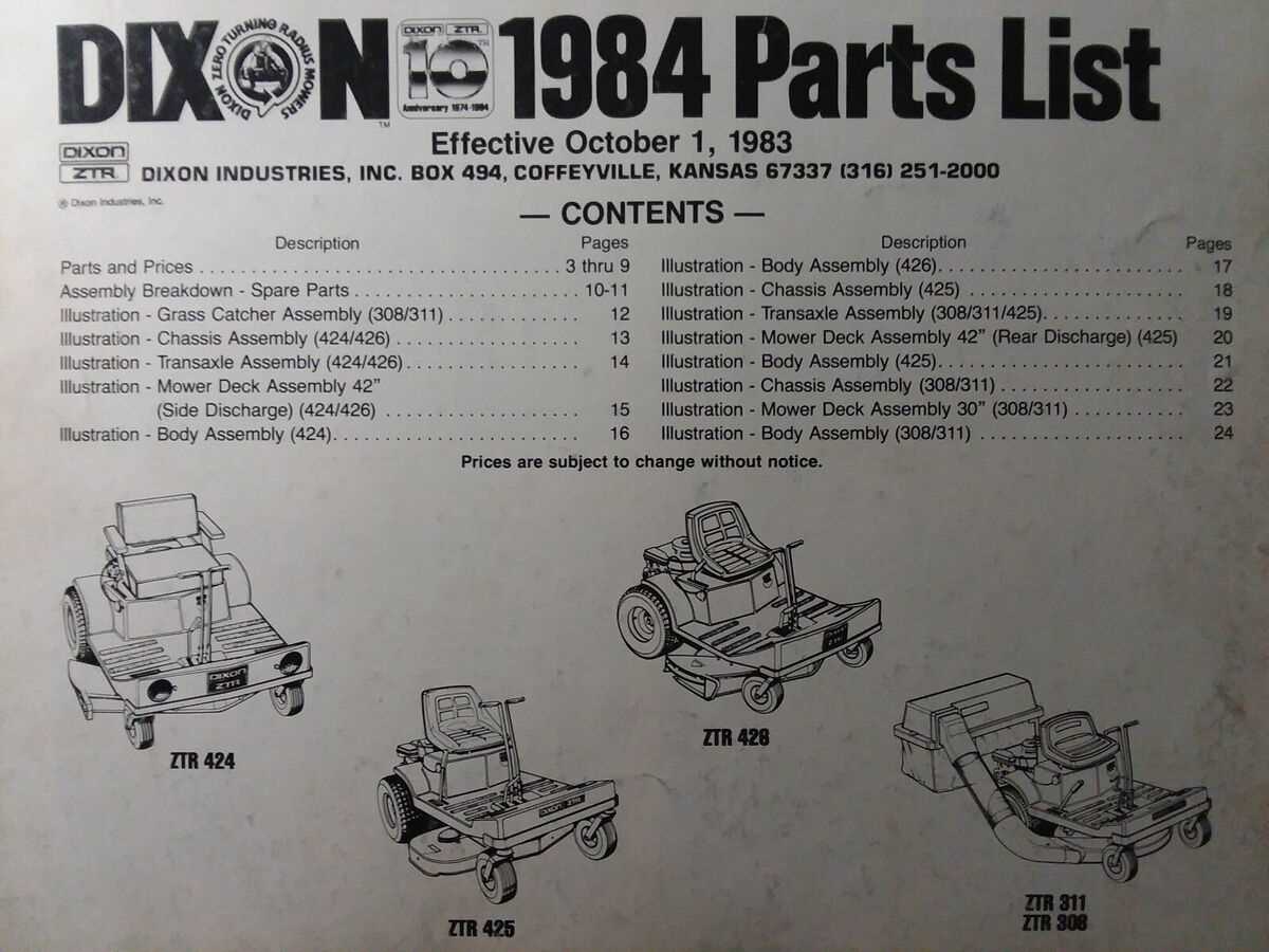 dixon ztr mower parts diagram