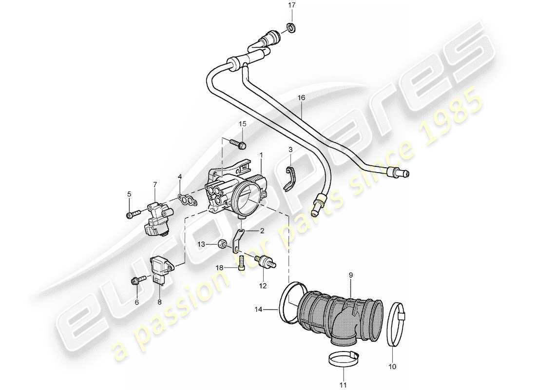 throttle body parts diagram