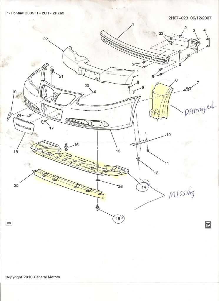 2005 pontiac grand prix parts diagram