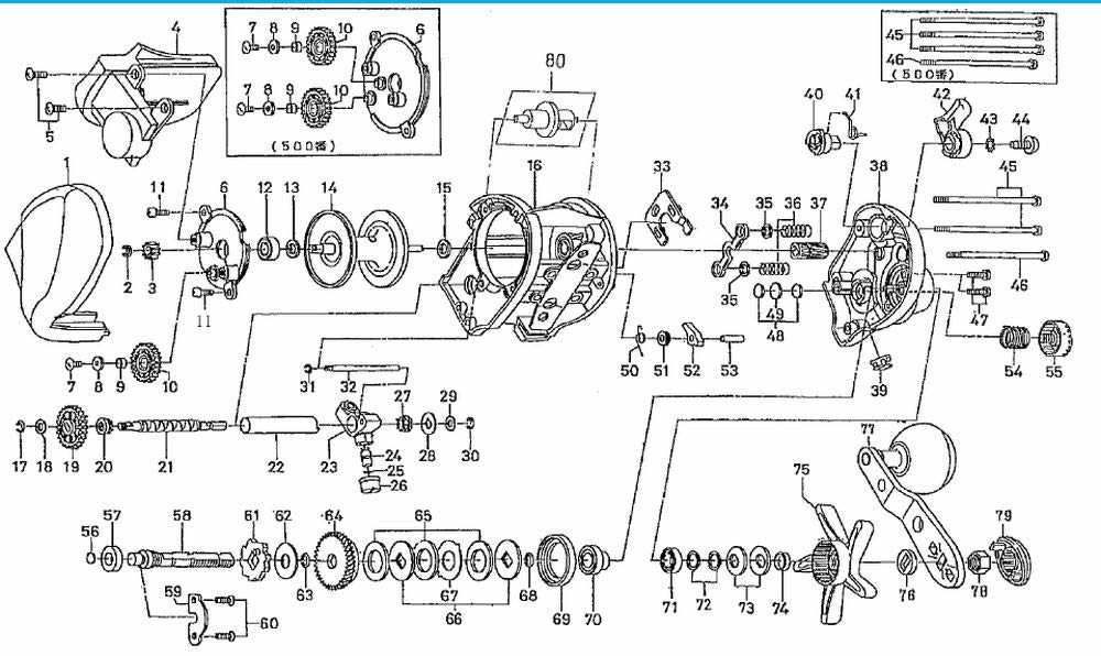 daiwa reel diagrams parts lists