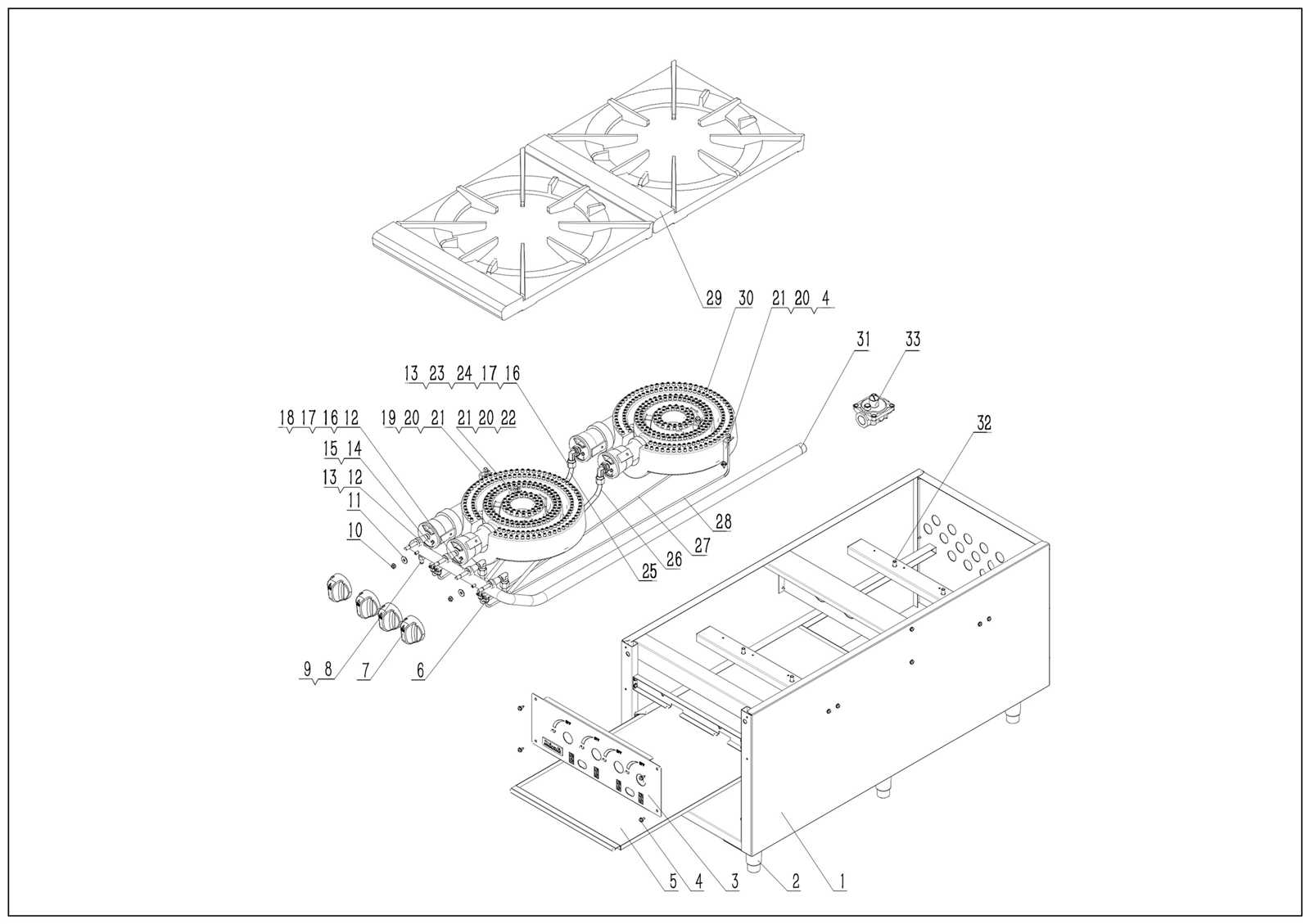 wolf range parts diagram