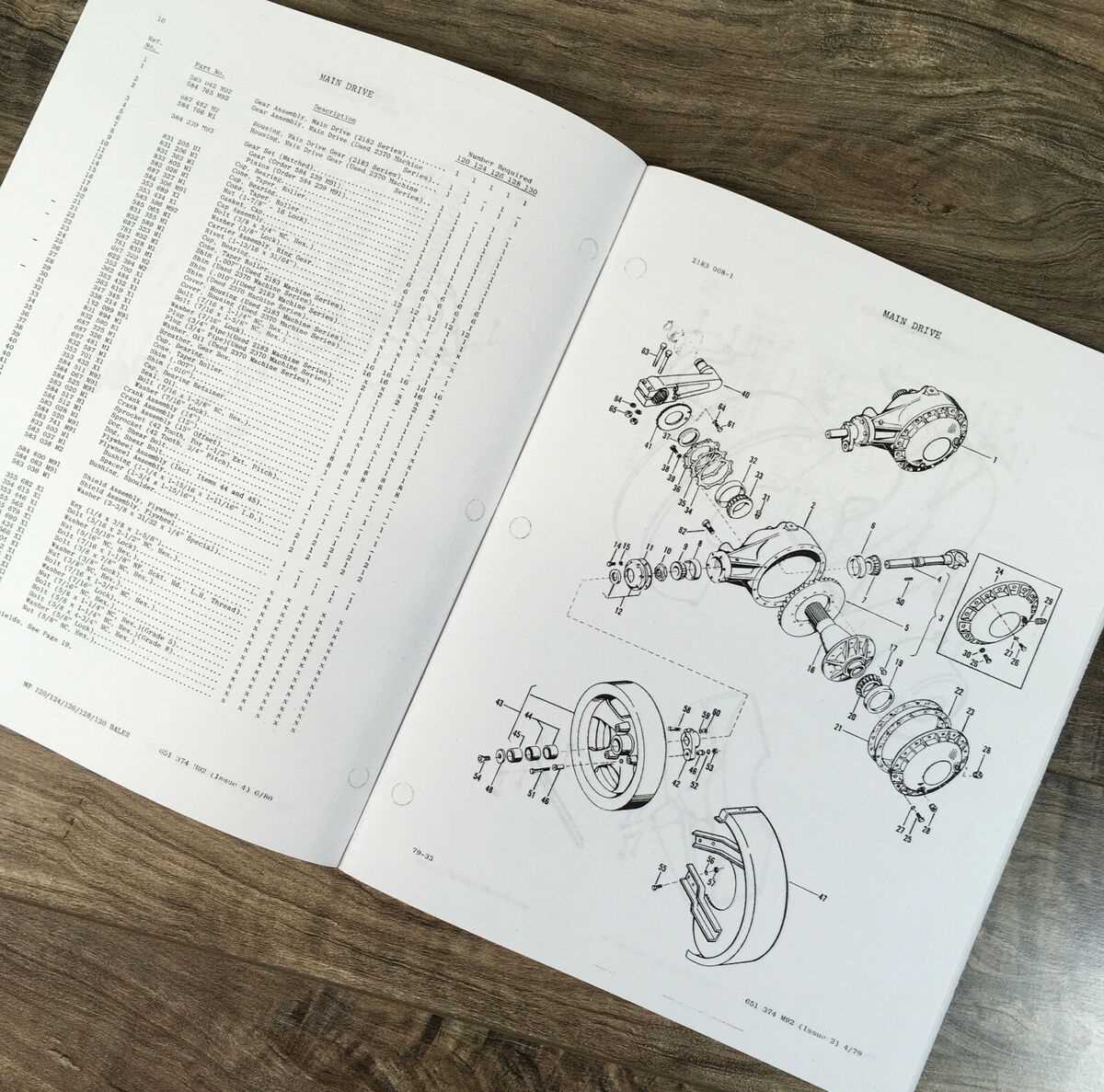 massey ferguson 128 baler parts diagram