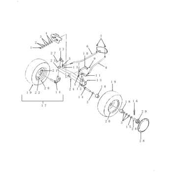 craftsman riding mower steering parts diagram