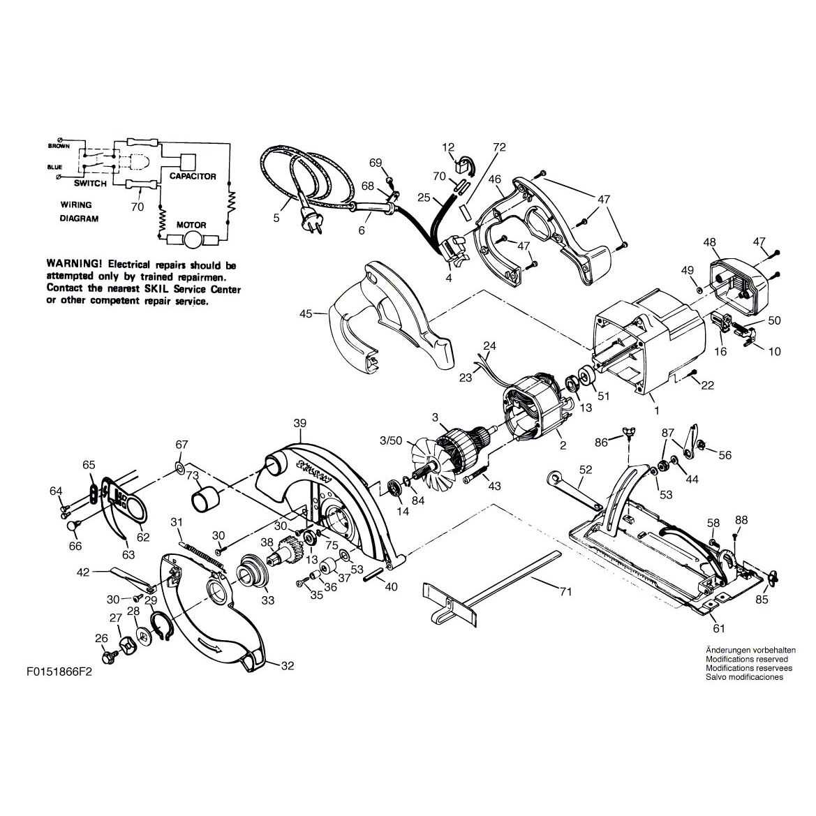 skilsaw 574 parts diagram