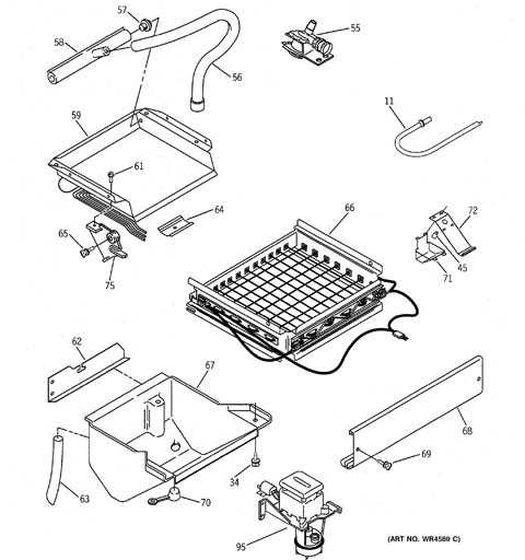 whirlpool ice dispenser parts diagram