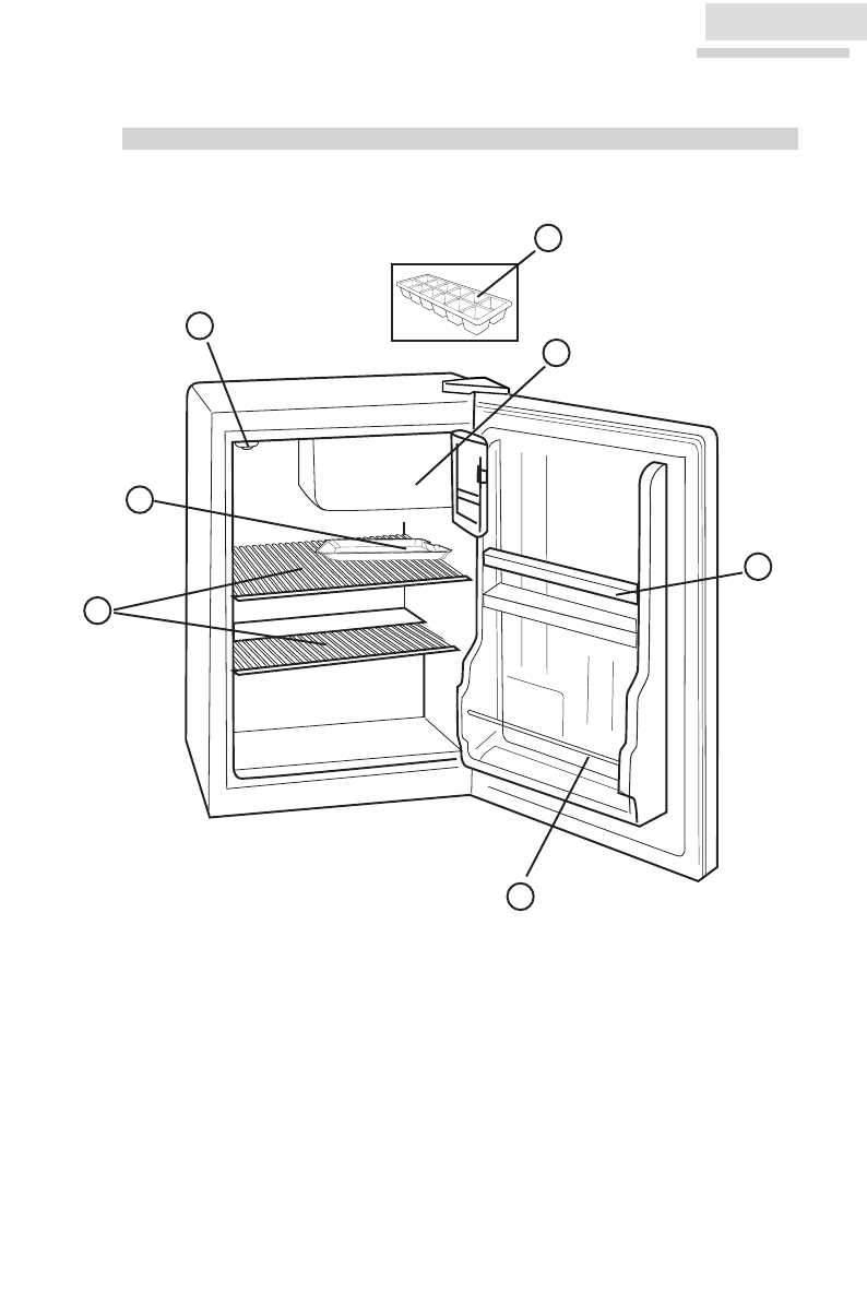 haier mini fridge parts diagram