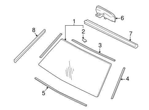 windshield parts diagram