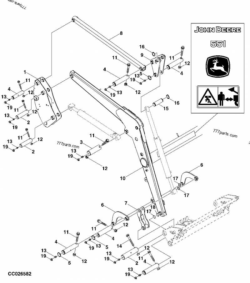 john deere 777 parts diagram