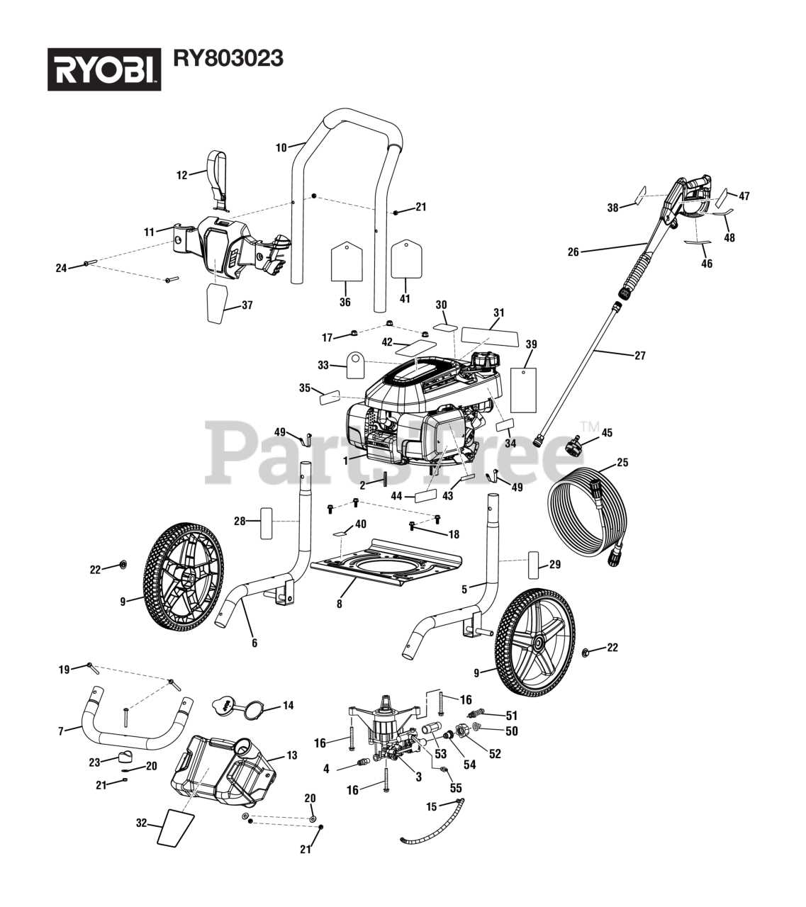 ryobi ap1305 parts diagram