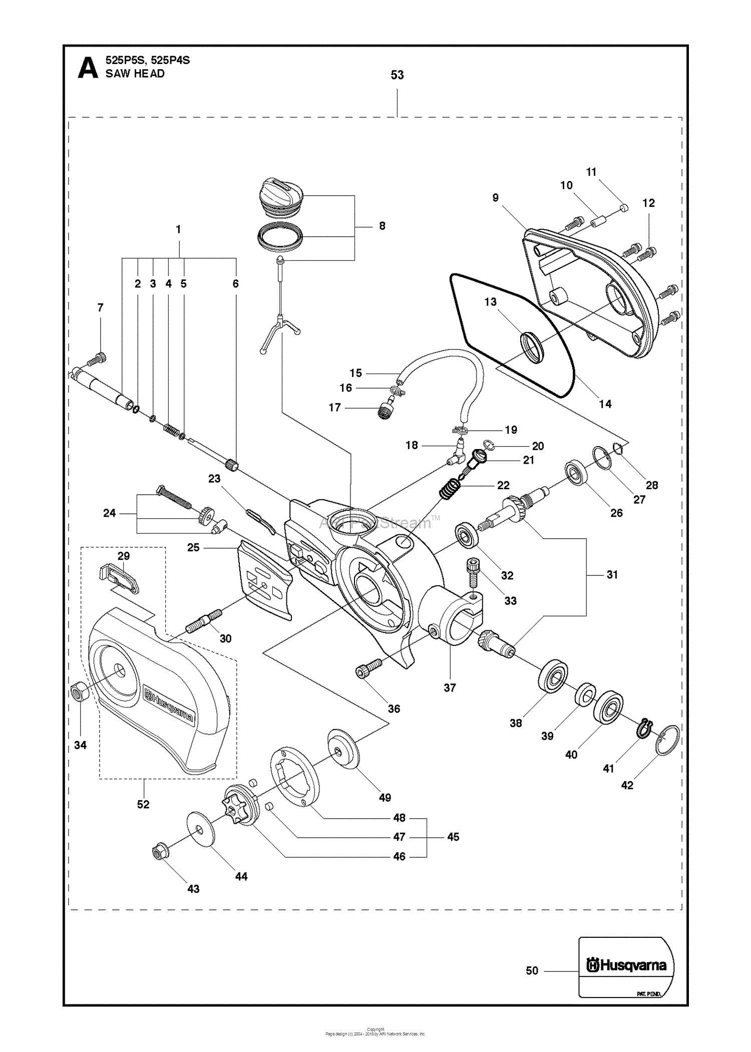 jonsered 525 chainsaw parts diagram