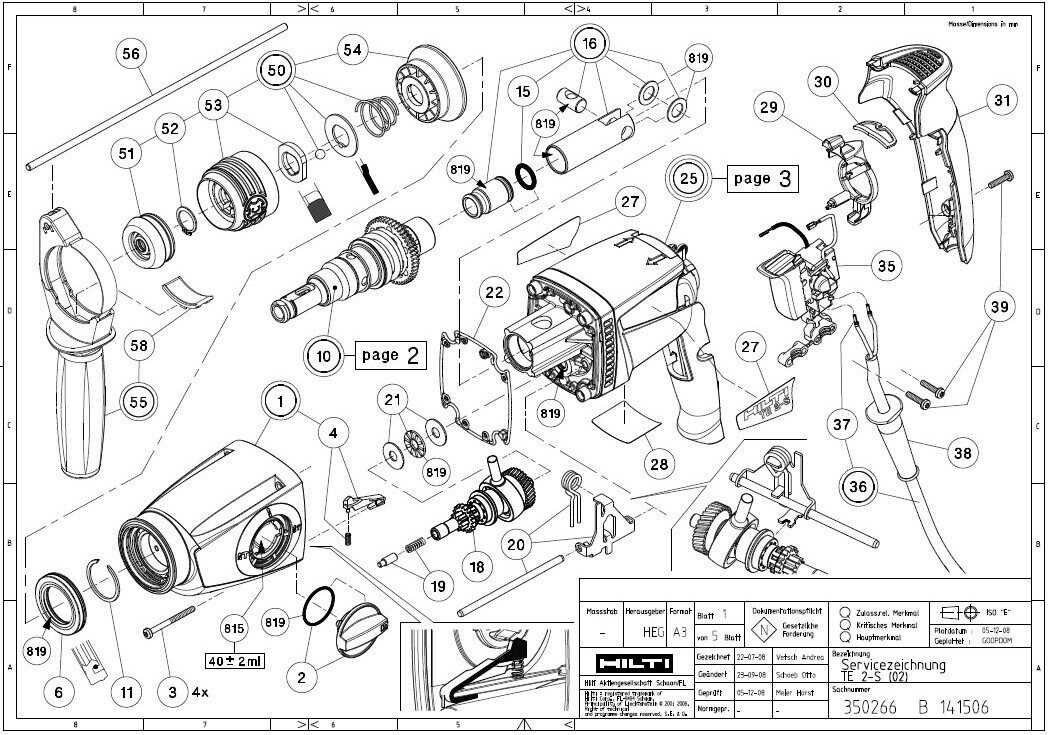 hilti te 50 avr parts diagram