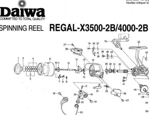 daiwa reel diagrams parts lists