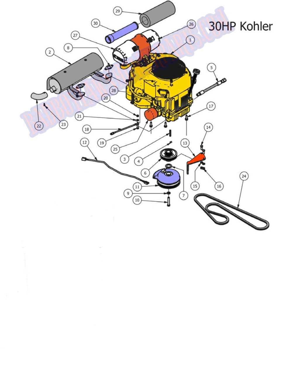 kohler carburetor parts diagram