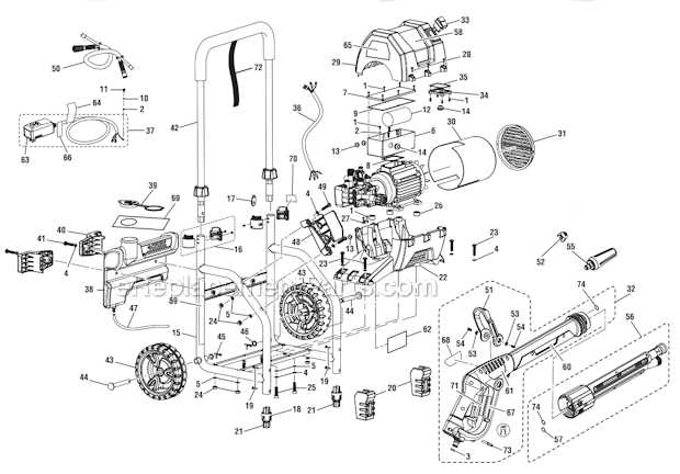 husky power washer parts diagram