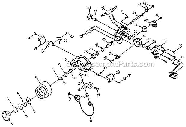 shakespeare reel diagrams & parts lists