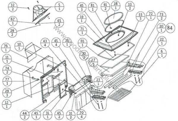 jotul f400 parts diagram