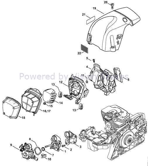 stihl ms391 parts diagram