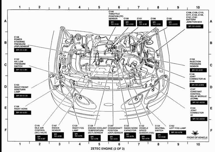 ford fiesta engine parts diagram