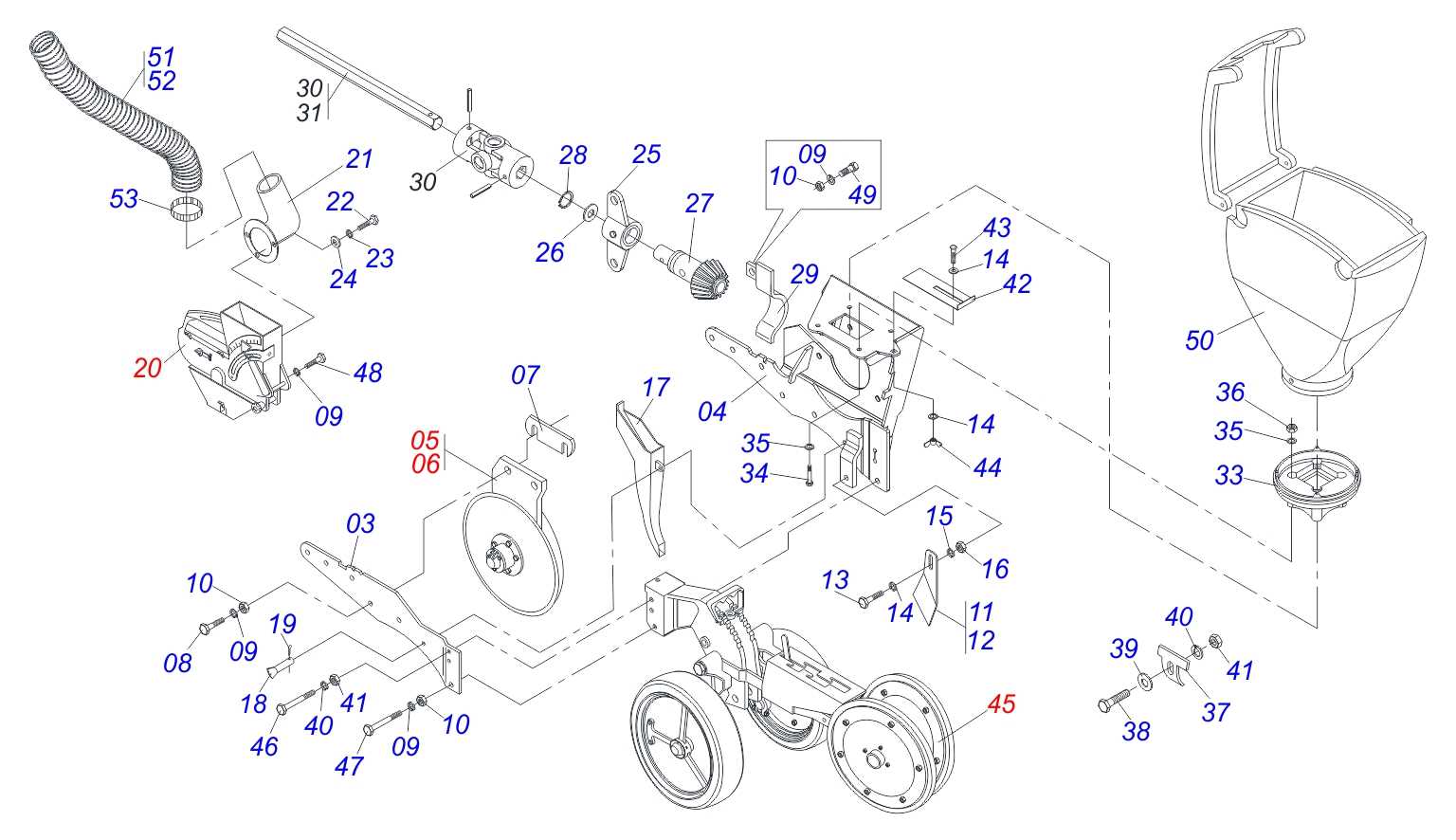 columbia snow blower parts diagram