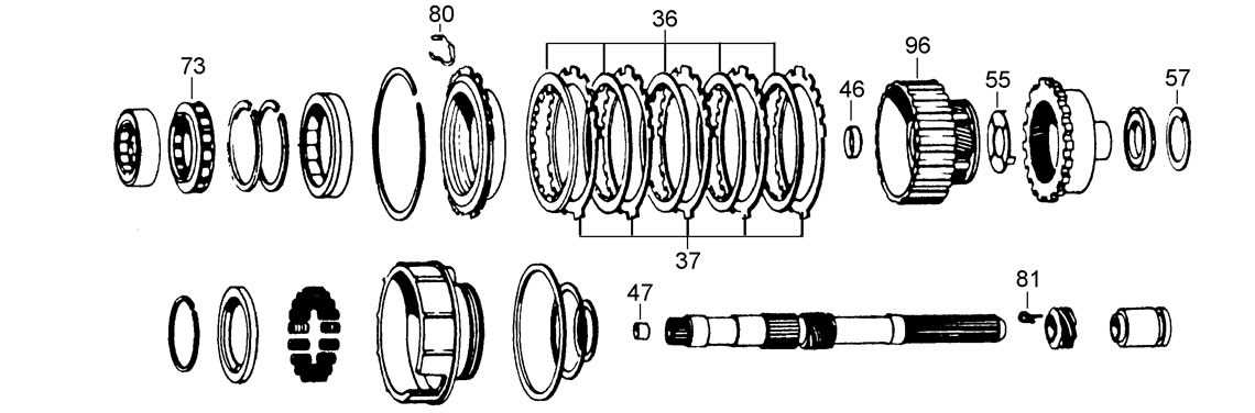 th350 transmission parts diagram