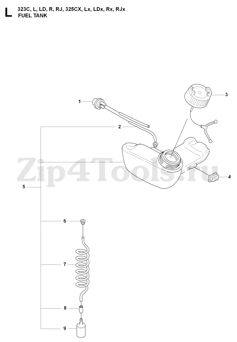 husqvarna 325 lx parts diagram